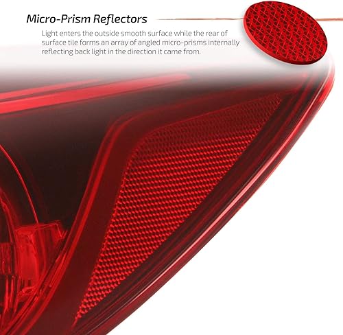 Miniatura 10 de AKKON - Compatible con Mazda 3 4 puertas Sedan modelo 2014 2015 2016 2017 2018 tipo halógeno Lámpara trasera exterior Luz de freno lado izquierdo