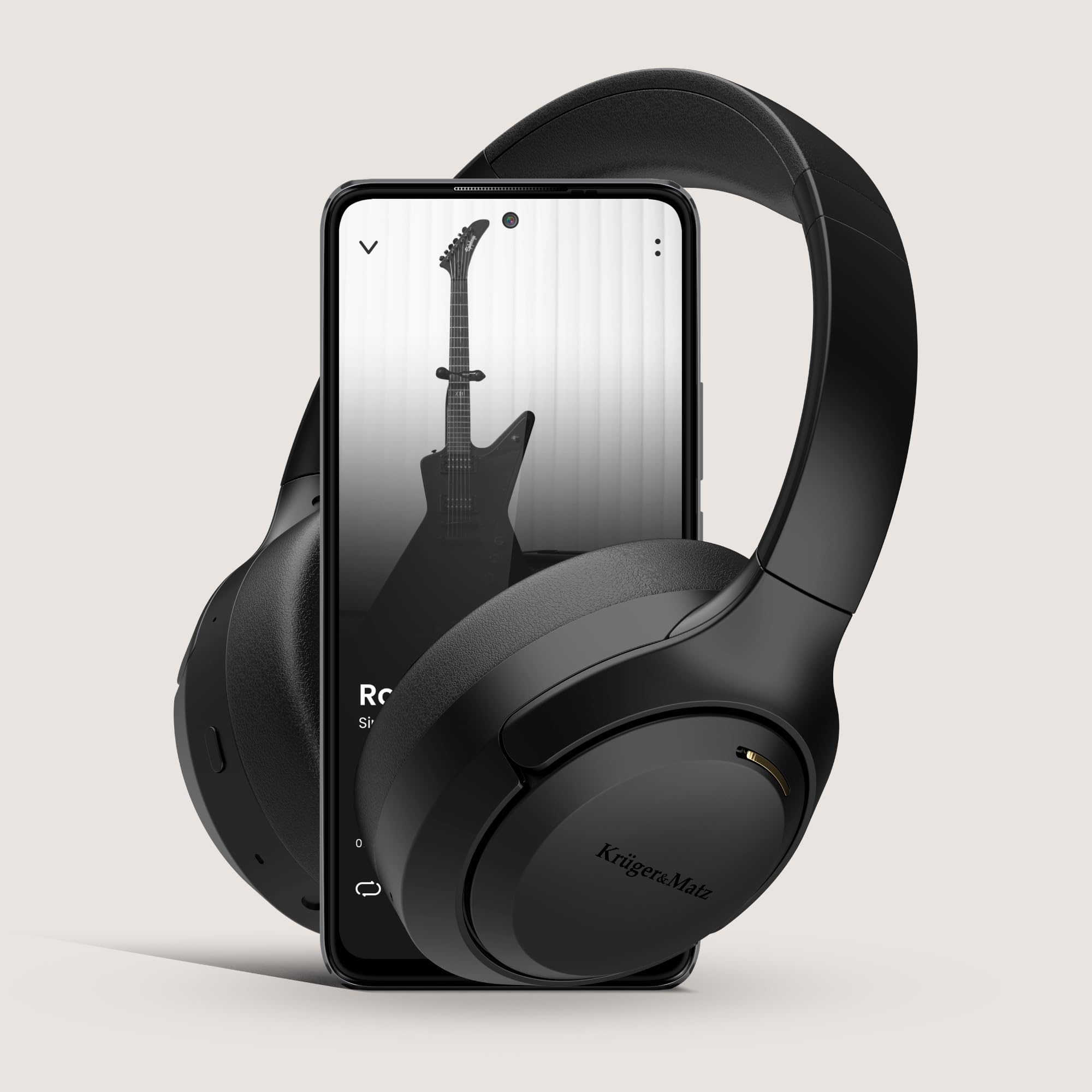 Krüger&Matz Auricolari senza fili con ANC F8A Microfono Bluetooth 5.4 integrato nero