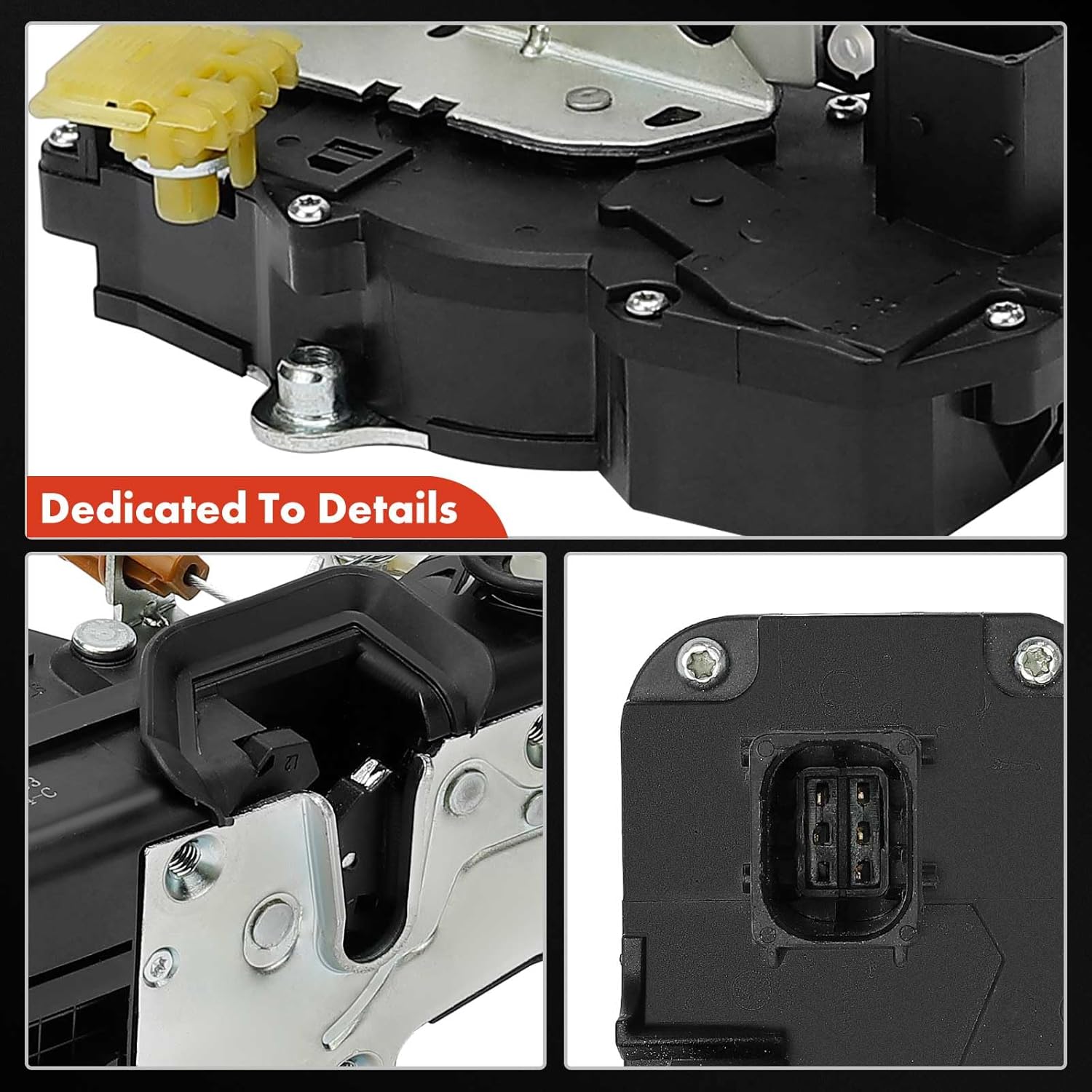 A-Premium Rear Left Driver Side Door Lock Actuator Compatible with Chevrolet Chevy Malibu 2008-2012 & Saturn Aura 2008-2009