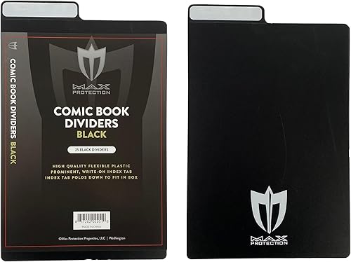 Miniatura 2 de Max Protection Divisores de cómics altos sin ácidos de 25 quilates con pestañas altas. 7-14" x 11-14