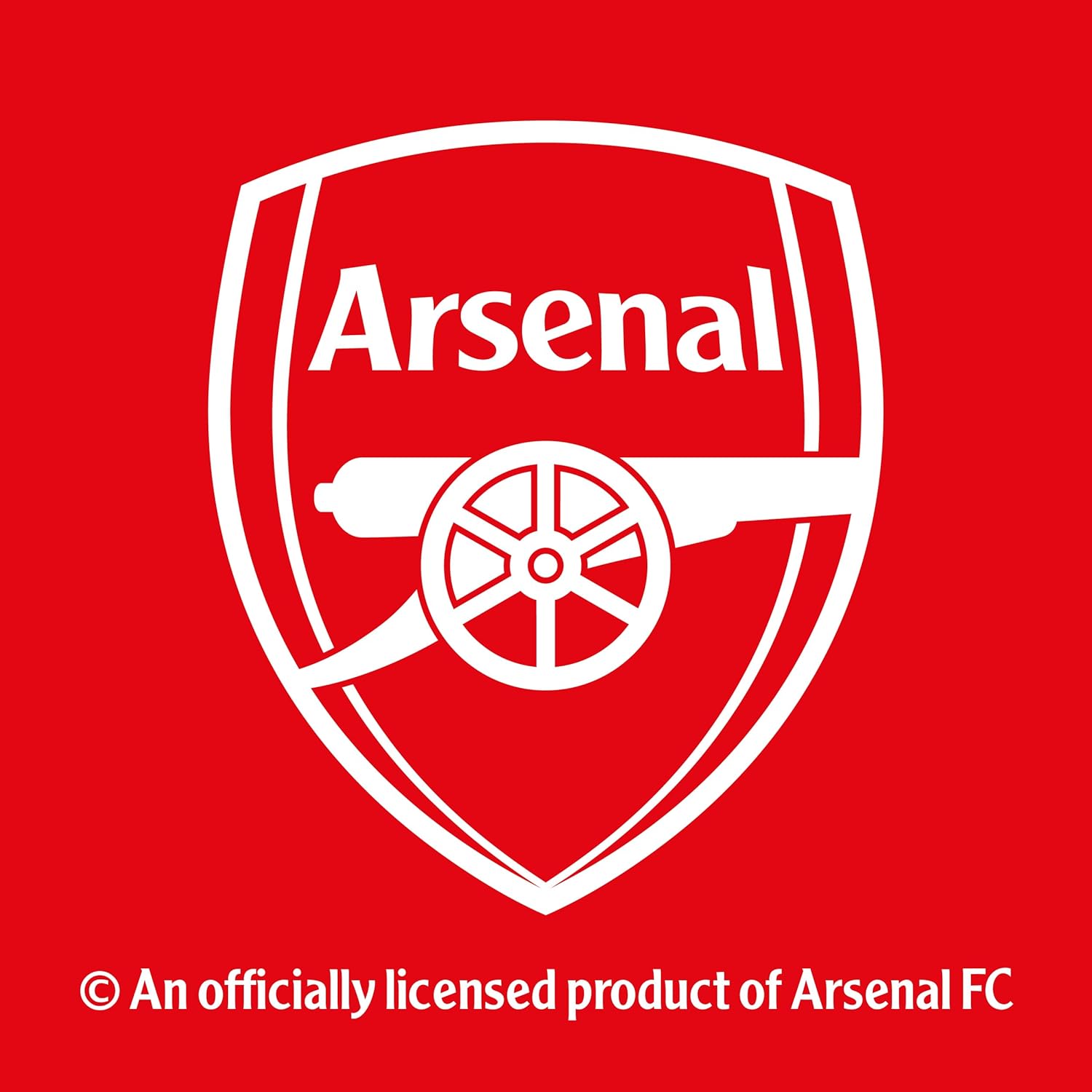 Arsenal FC Adjustable Single Headboard - 100cm W x 75cm H - Colour Crest on Brightening Texture
