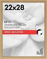 Vista 8 de Americanflat - Marco para cuadro de 16x20 con plexiglás pulido - Marcos anchos para cuadros fabricados en madera de ingeniería para exhibición