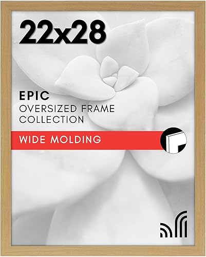 Vista 9 de Americanflat Portarretratos de 12 x 17 pulgadas con plexiglás pulido, marco de fotos color negro, marcos de fotos anchos hechos de madera