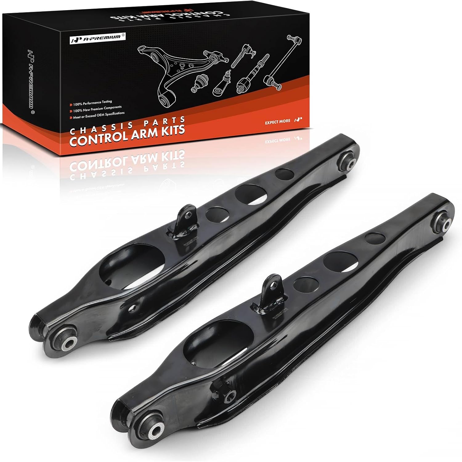 A-Premium 2 x Rear Lower Control Arms, with Bushing, Compatible with Honda CR-V CRV 1997 1998 1999 2000 2001