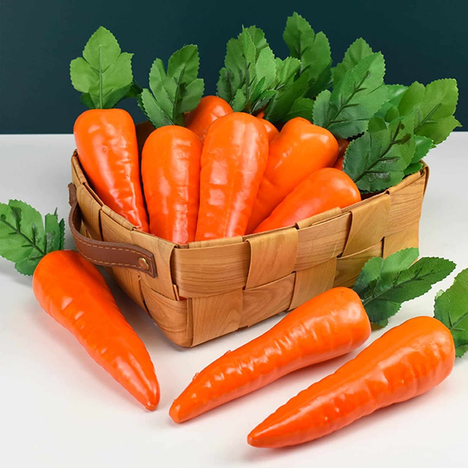 Lorigun 5 Pcs Simulation Carrots Artificial Vegetables Home&Kitchen Decorations