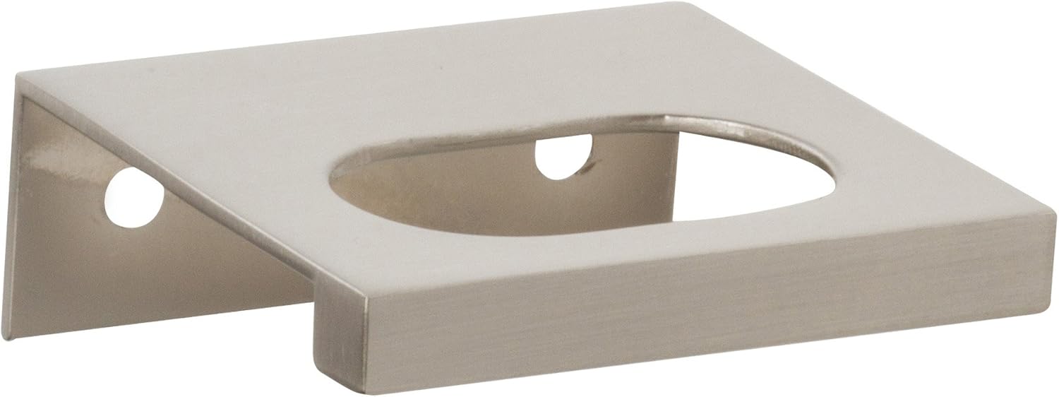 Atlas Homewares 364-BRN Modern Square Tab Pull, 2-Inch, Brushed Nickel