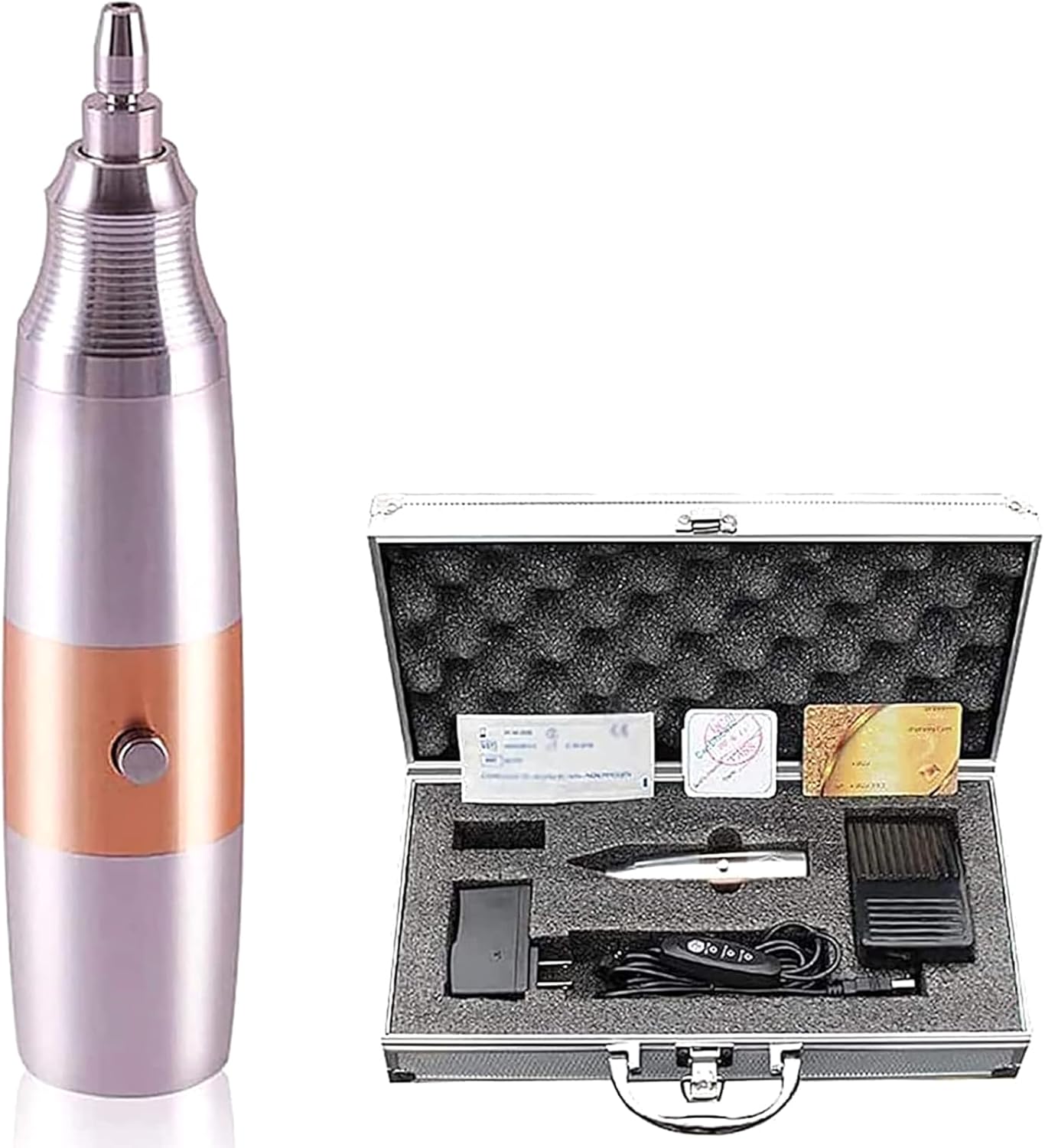 Hair Follicle Extractor, Seamless Hair Transplant Machine with Pedals, Adjustable 3-Speed Mode, Hair Regrowth & Stop Hair Loss, for Thicker Hair Regrowth, Effective Hair Loss Solution