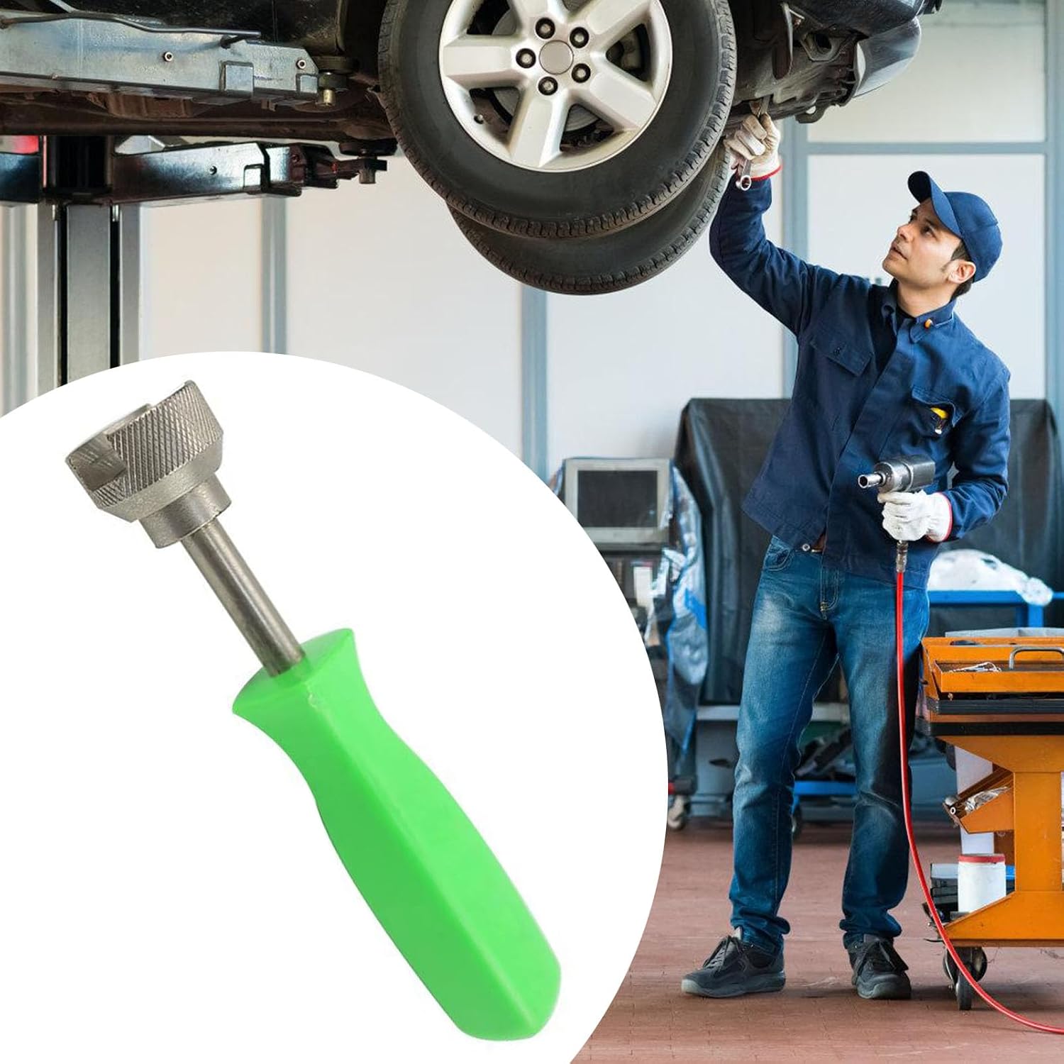 Brake Spring Washer Tool Car Drum Brake Repair Install Tool Brake Spring Compressor Tool for Removal Replacing Brake