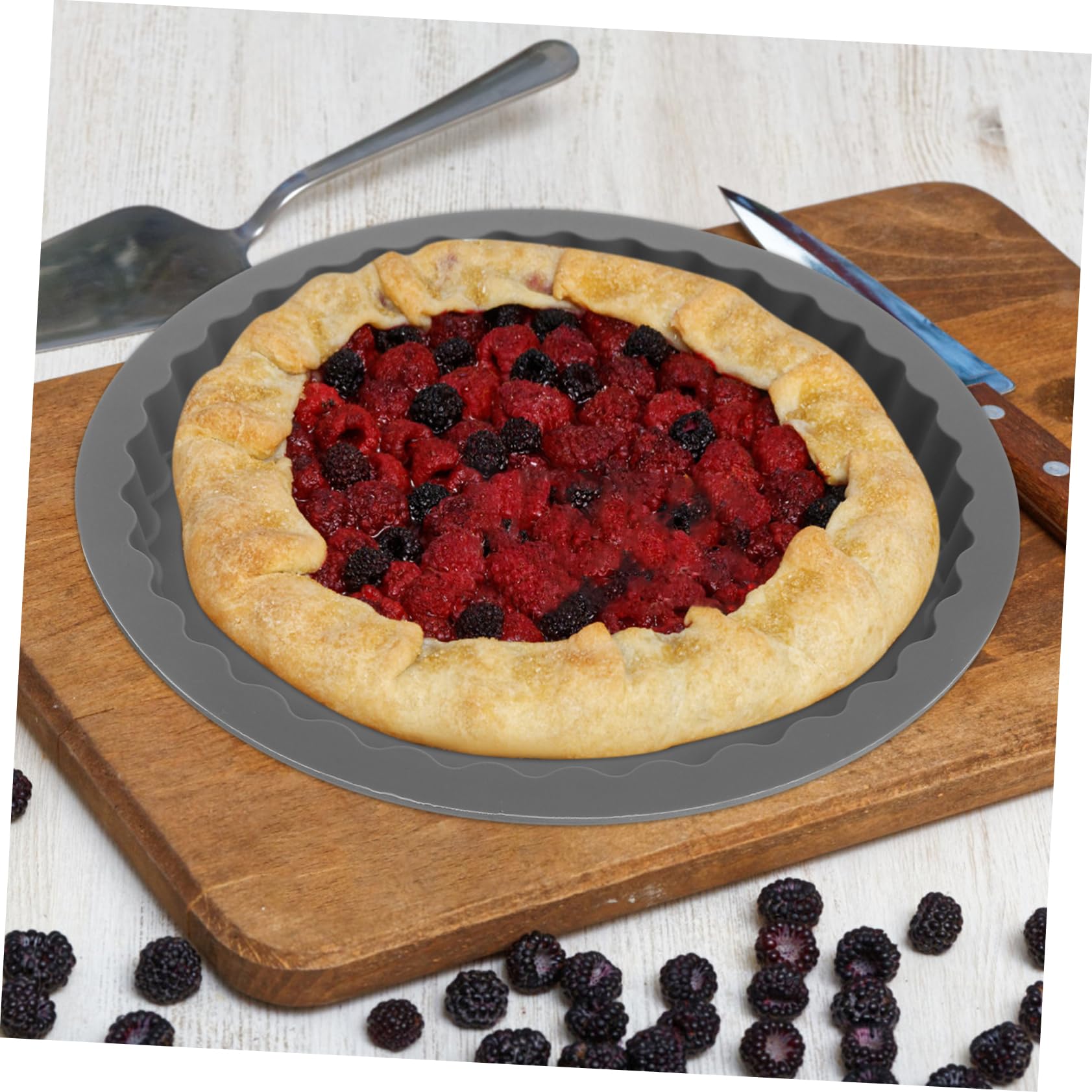 Cabilock Silicone Cake Molds Round Pan Heat Evenly Non-stick for Baking Muffin and Pie