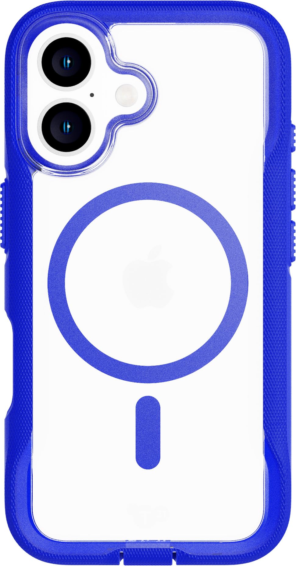 tech21 EvoPro für iPhone 16 kompatibel mit MagSafe - Aufprallschutz Hülle 21x nach Militärstandard getestet - in Klar/Blau