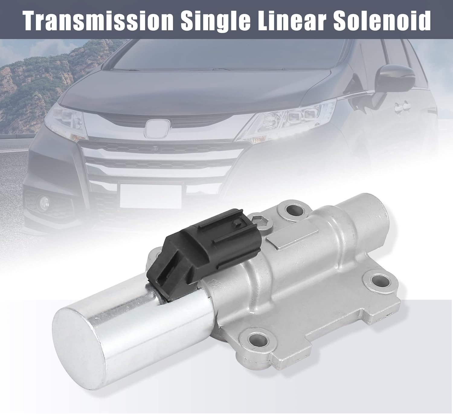 X AUTOHAUX Transmission Clutch Single Linear Shift Solenoid Valve 28250-P7W-003 for Honda Odyssey 2002-2006, Accord 2005-2007, Pilot 2003-2006