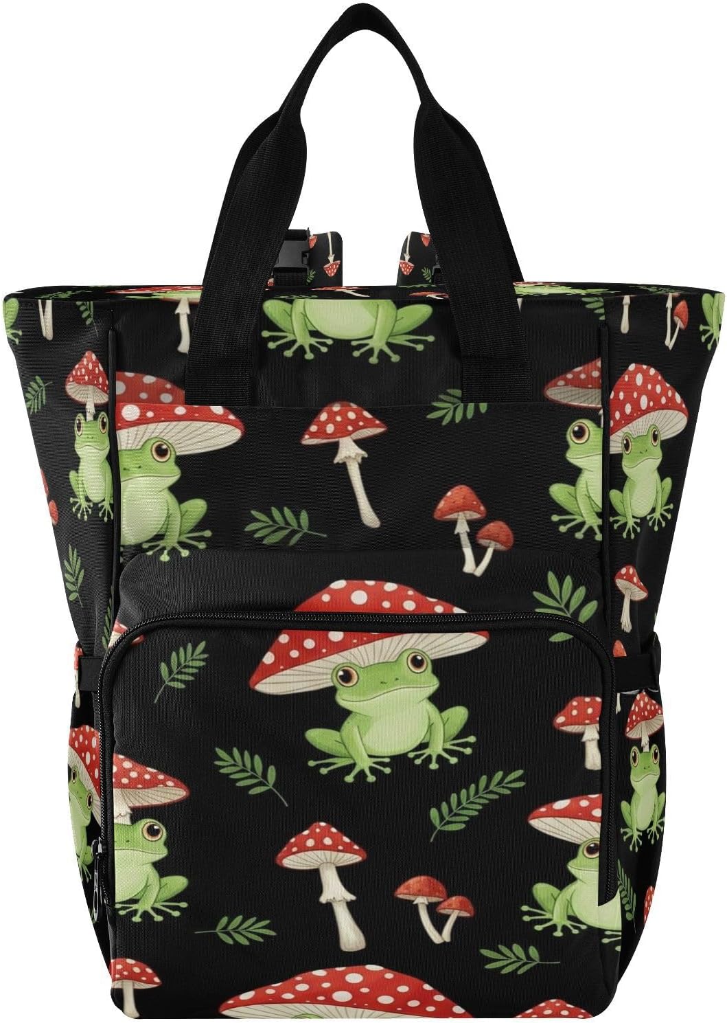 Emelivor Frog Leaf Diaper Backpack Bag Baby Bags with Shoulder for Shopping
