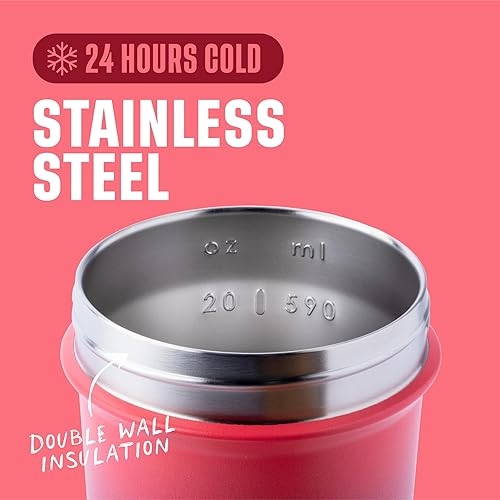 Miniatura 96 de BlenderBottle Strada Sleek - Acero Inoxidable - 25 oz - Espuma de mar Verde mar