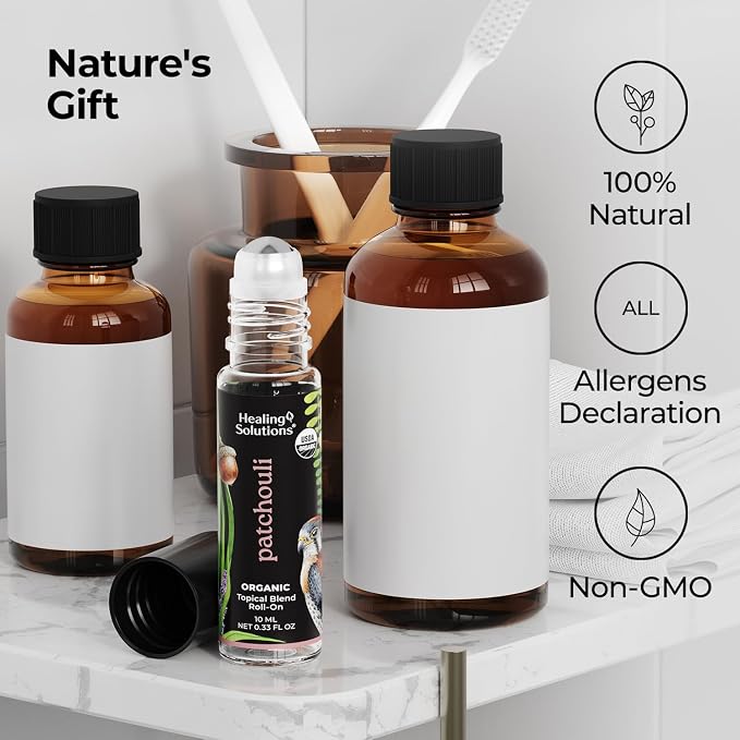 Aceite Esencial Roll On de Patchouli Orgánico 10ml miniatura 6