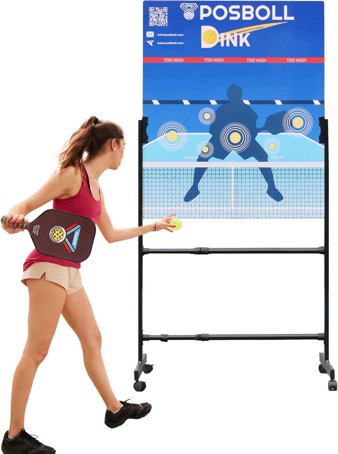 TOYMIS Dink Pad Per Allenamento Pickleball - Poster Da Parete Per Pratica, Blu
