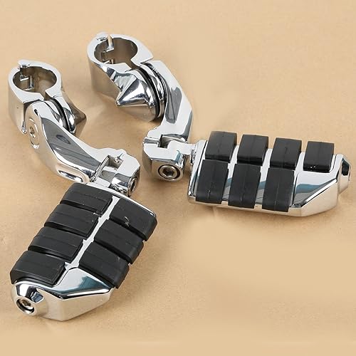 Miniatura 2 de XMT-MOTO 360 grados ajustable autopista pie clavijas reposapiés reposapiés para Harley