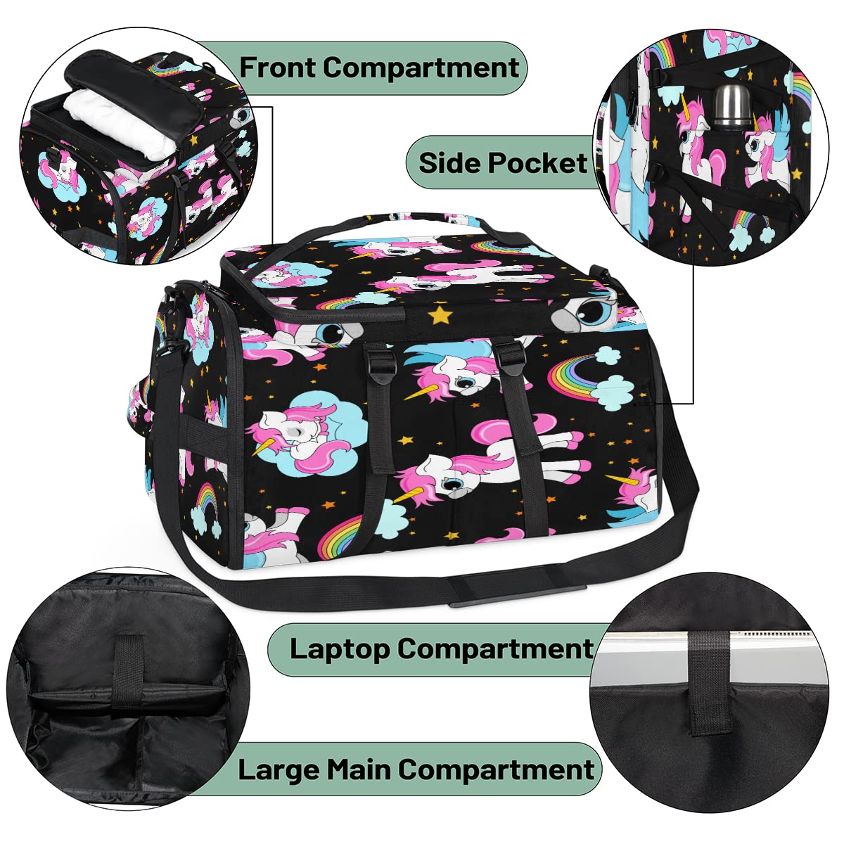 Llama - Mochila deportiva de lona para hombres y mujeres, bolsa de lona azteca con compartimento para zapatos para gimnasio, viajes, senderismo, mochila, Multi 9, Talla única, Deporte