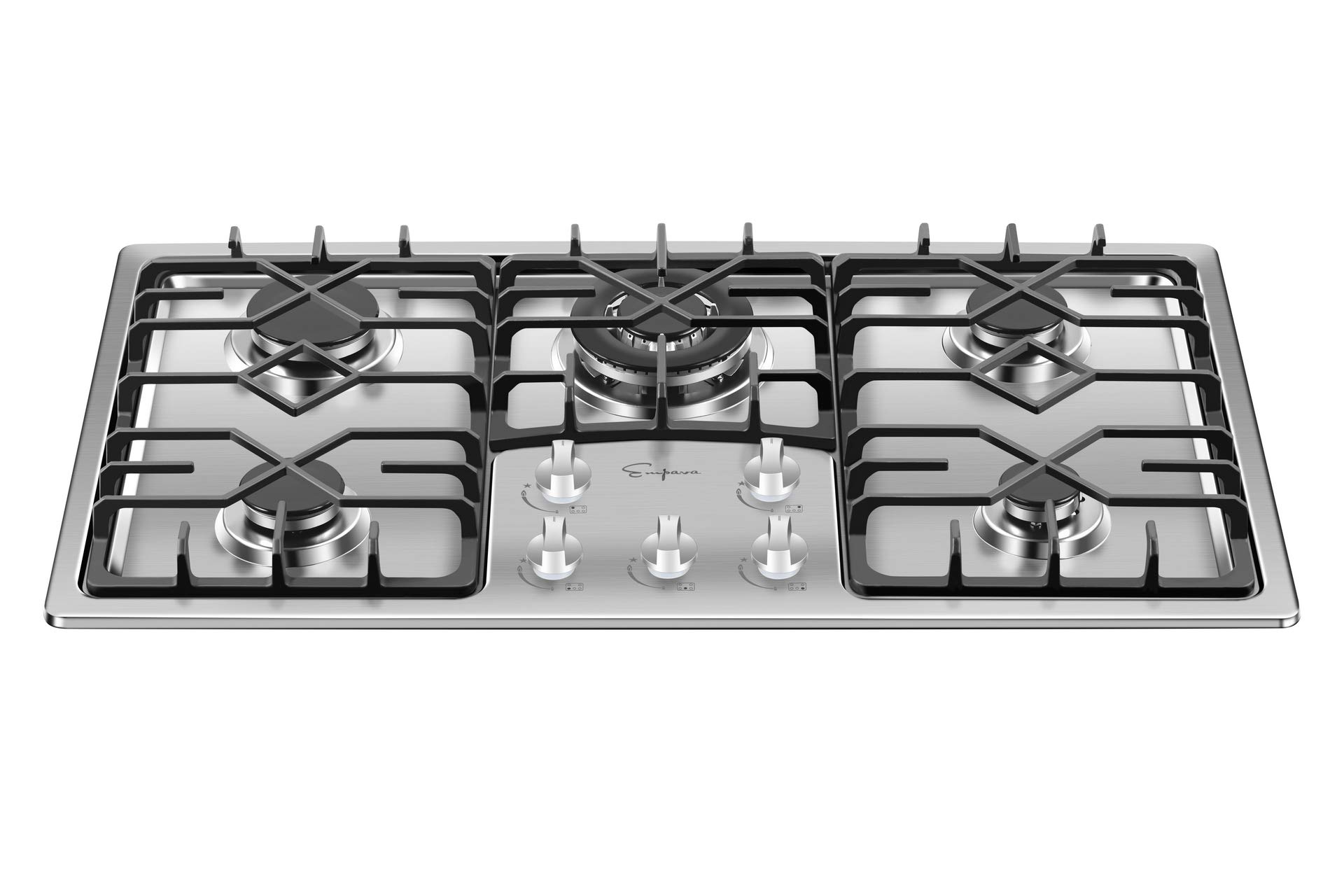 Buy Empava 36 Inch Gas Stove Cooktop with 5 Italy Sabaf Sealed Burners