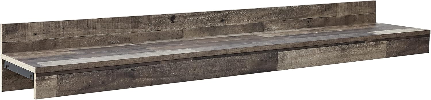 Signature Design by Ashley Derekson TV Stand Bridge Shelf, Gray | Bridges for entertainment setups, Engineered wood and decorative laminate, Multi gray finish