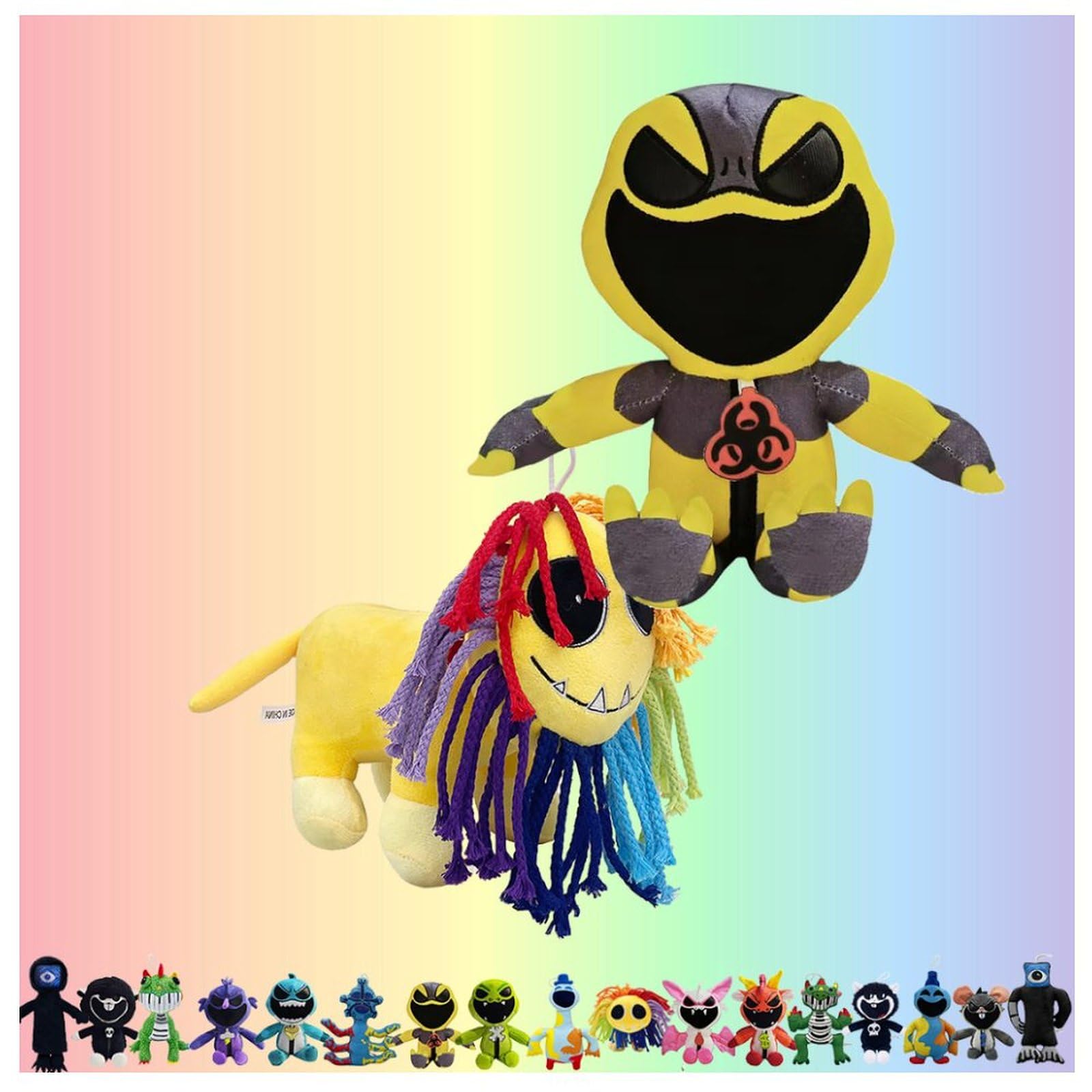 Animals Plush - 2025 New Horror Game Theme Plushies Toy Birthday Gifts for Fans Friends, Stuffed Animal Soft Home Decorations Pillow, 2 PCS - Icky Licky