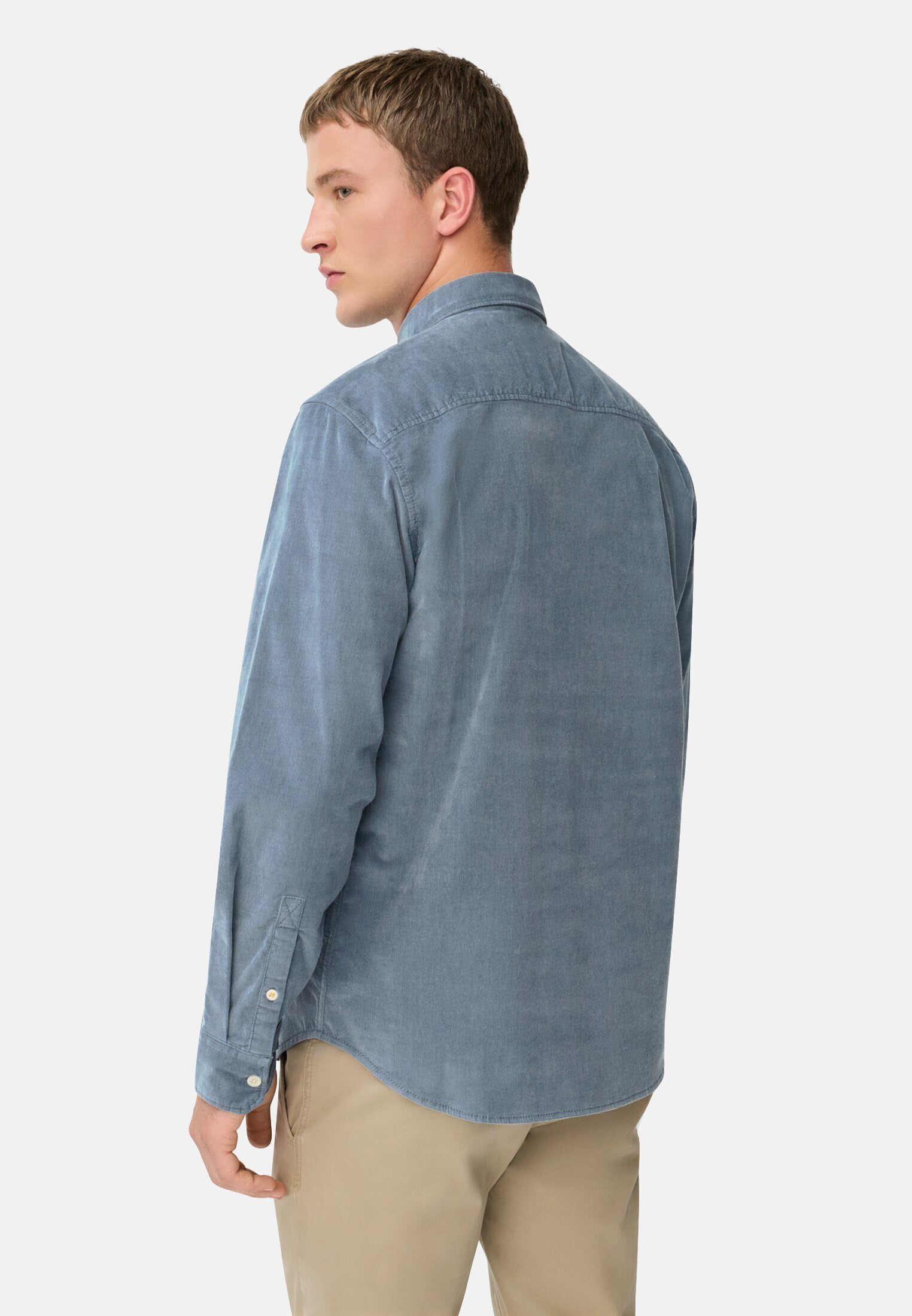 camel active Herren fleXXXactive® Langarm Shirt mit Button-Down-Kragen und Brusttasche