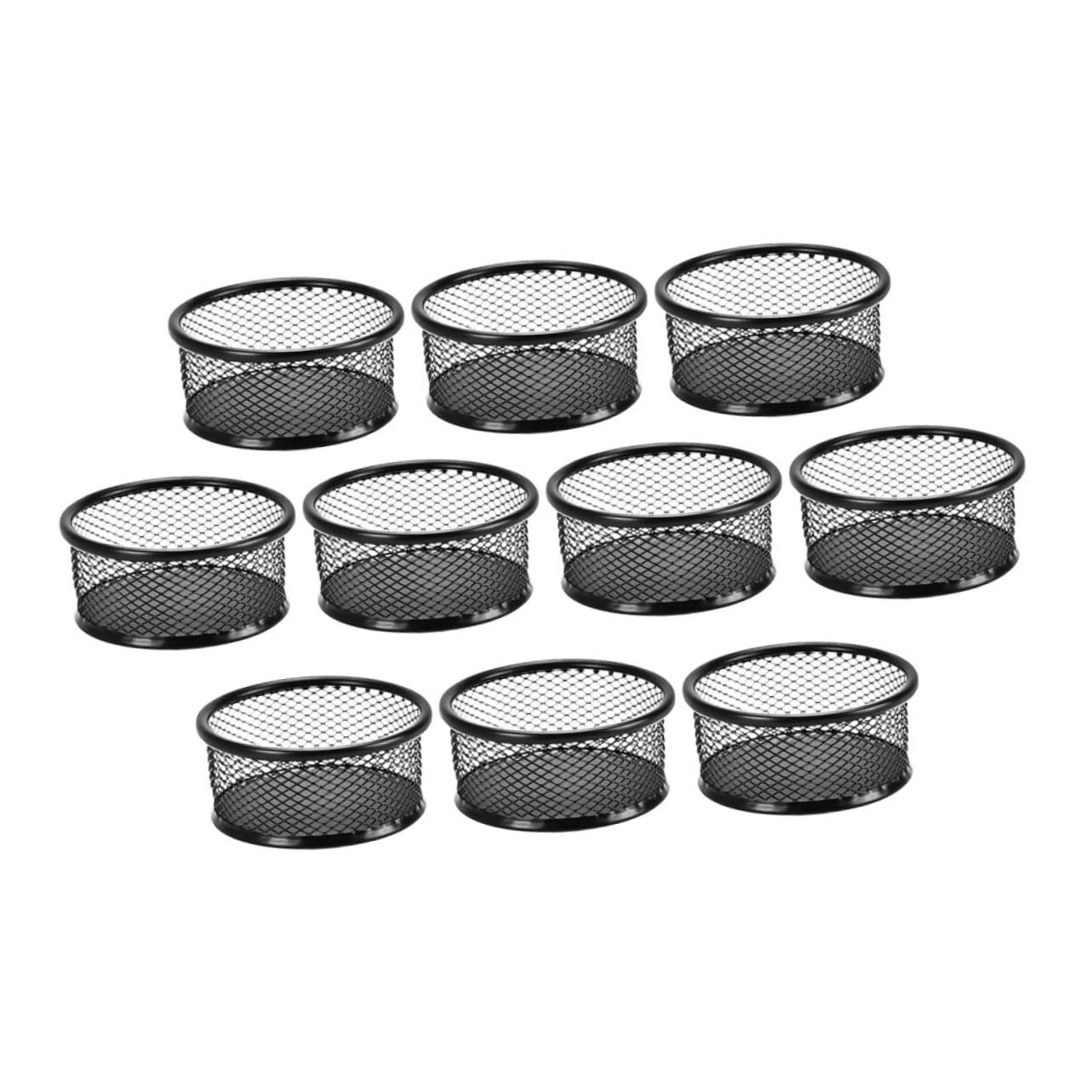 Porte-trombones étui rond bureau : support rangement trombones Angoily