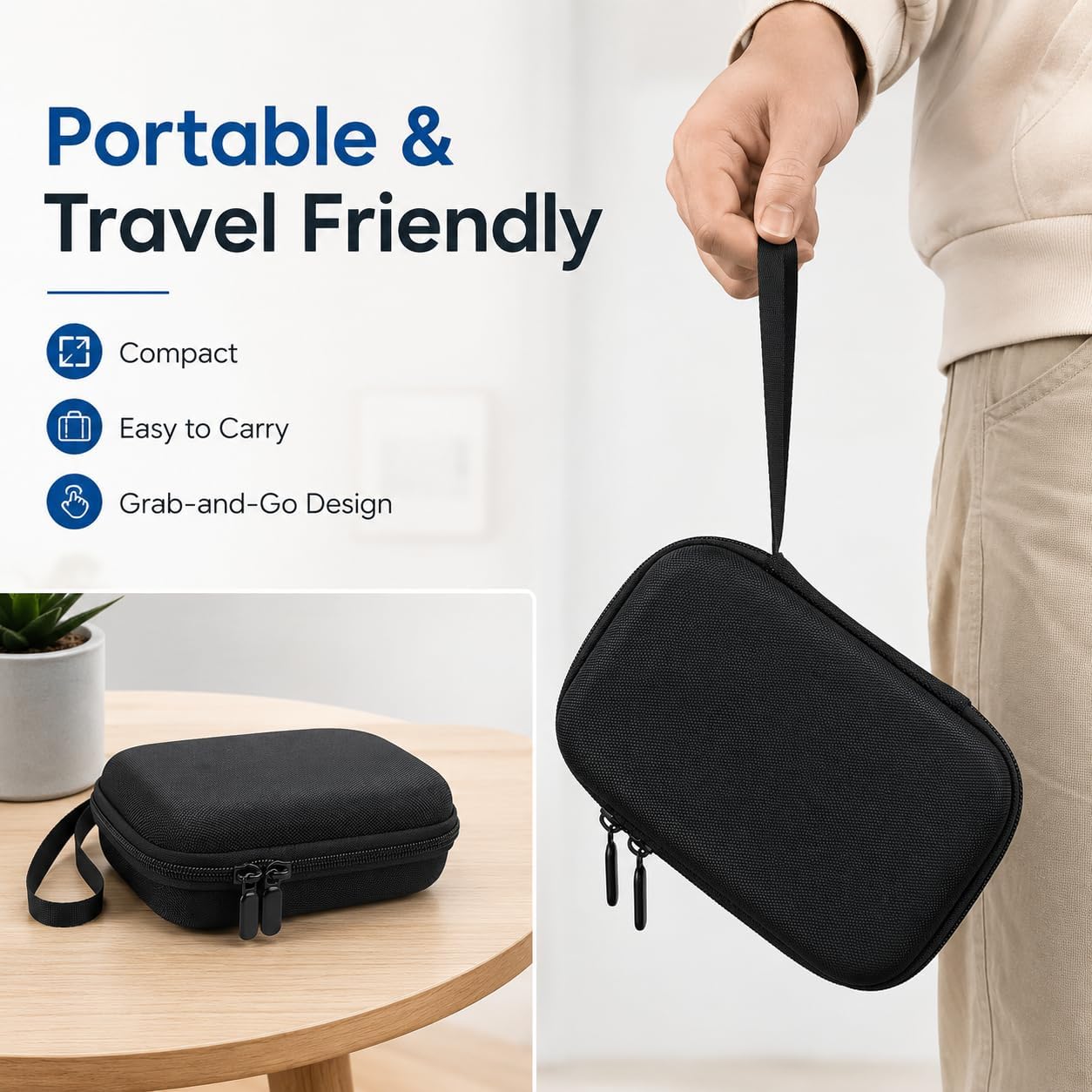 Peptide Case for Fridge, Hard EVA Vial Holder Organizer Bag (Case Only)