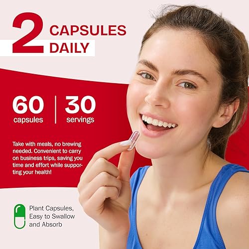 Miniatura 7 de Cápsulas orgánicas de raíz de remolacha de 1300 mg en polvo que ayudan a la circulación y vitalidad saludables, sin OMG, sin gluten, para mayor