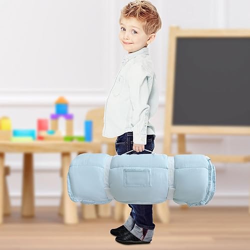 Miniatura 7 de Colchonetas para siesta de niños pequeños para preescolar, guardería, colchonetas de jacquard para dormir, saco de dormir para niños pequeños,