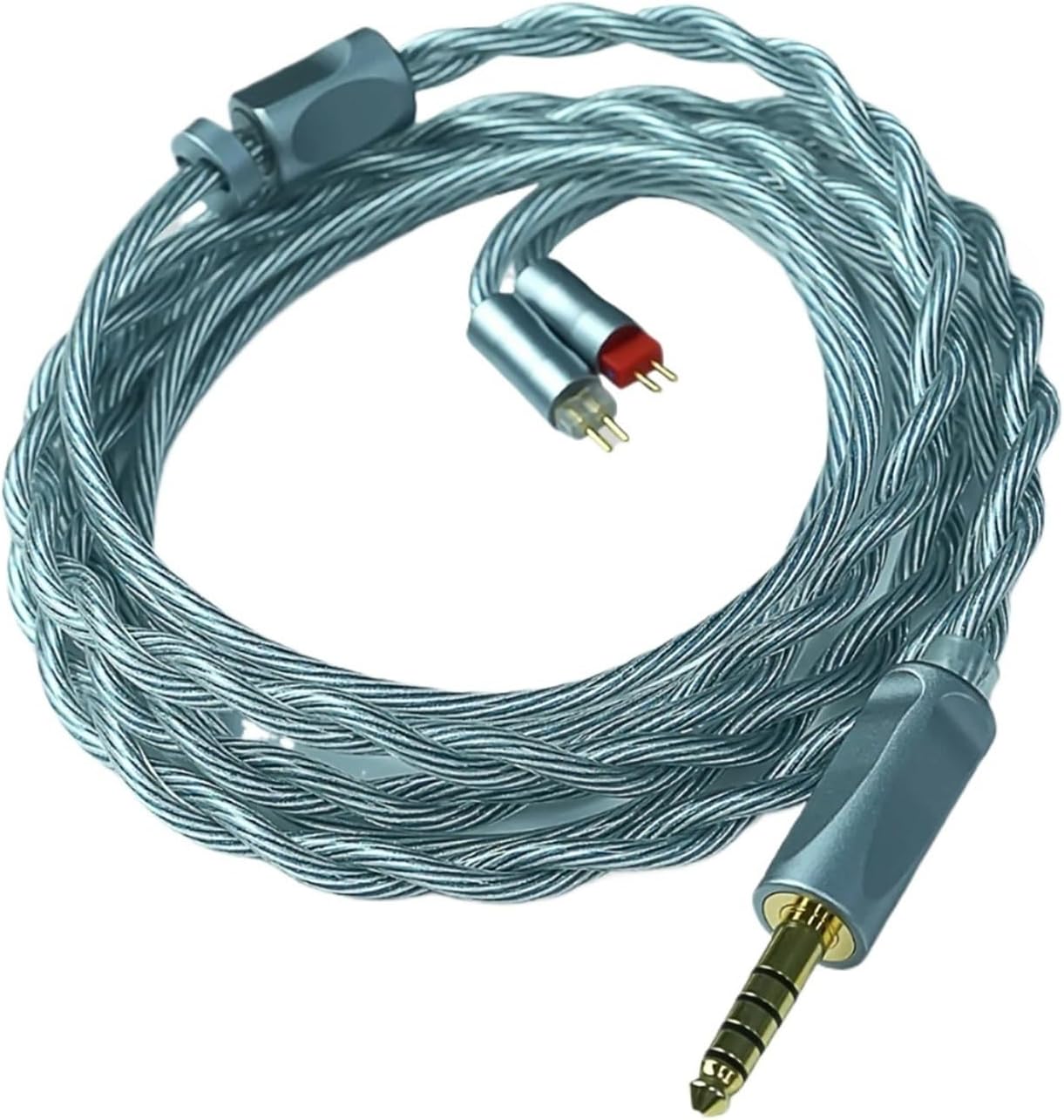 Compatible For Truthear ZERO:RED And Performer 5 IEMs, Detachable MMCX & 2-Pin Replacement Cable With 3.5mm/4.4mm Balanced Plugs(4.4mm-QDC)