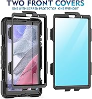 Vista 7 de Timecity Funda para Samsung Galaxy Tab A7 Lite 2021 de 8.7 pulgadas SM-T220/T225/T227 con protector de pantalla, resistente funda protectora