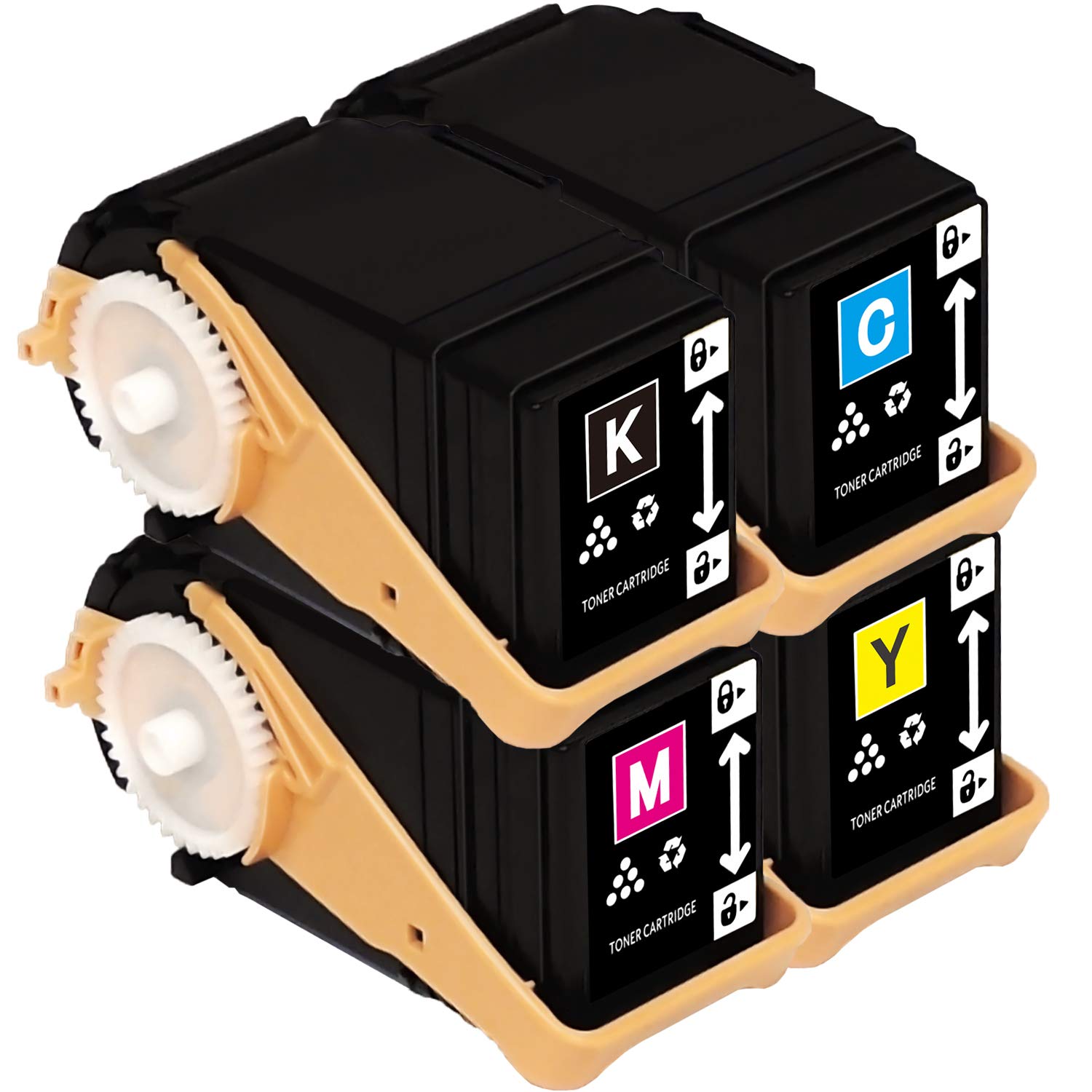 Amazon.co.jp: 横トナ エプソン用 LPC3T33 互換トナー 4色セット 