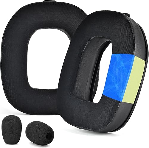 Miniatura 8 de Almohadillas para los oídos y espuma de micrófono A40 TR - Cojines de repuesto compatibles con auriculares Astro A40 TR, almohadillas para los