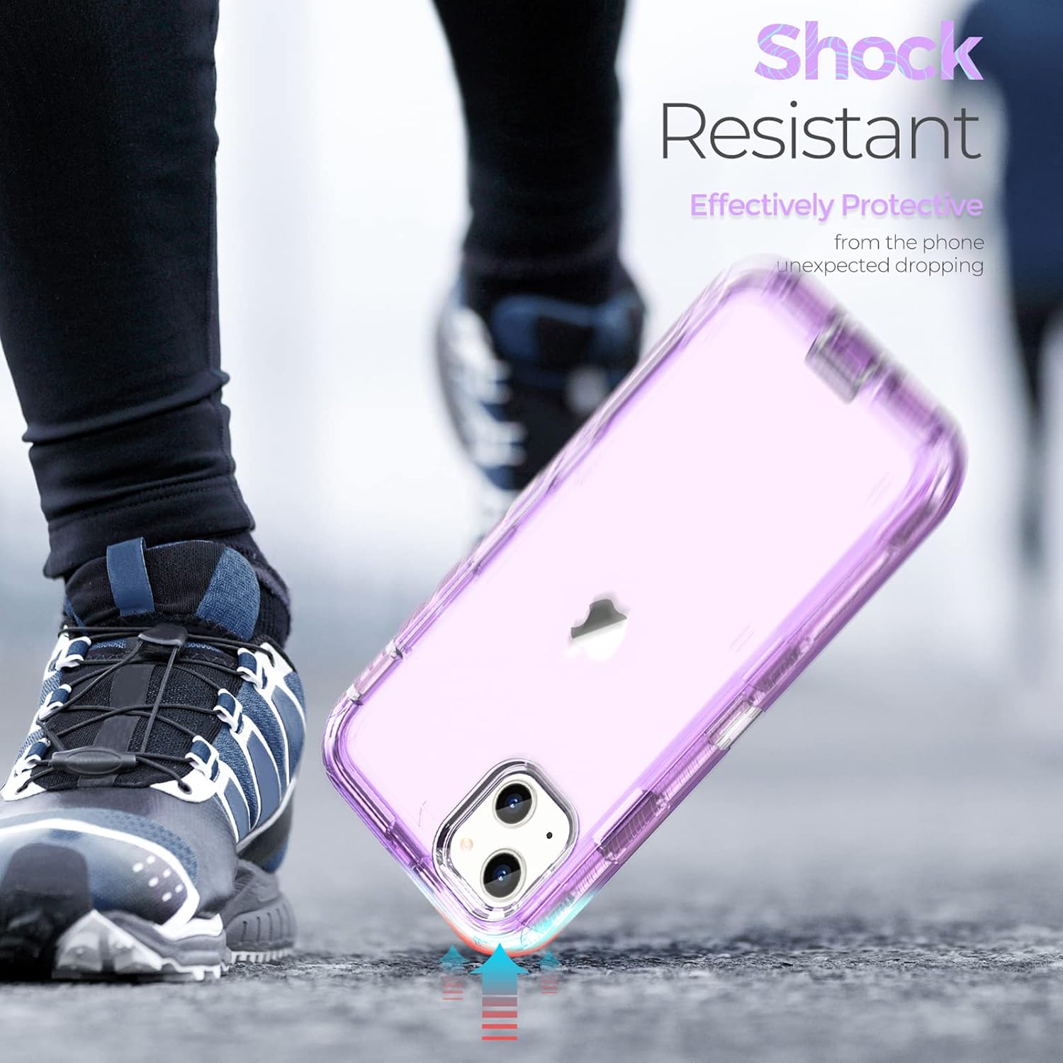 ORIbox Case Compatible with iPhone 13, Heavy Duty Shockproof Anti-Fall Clear case