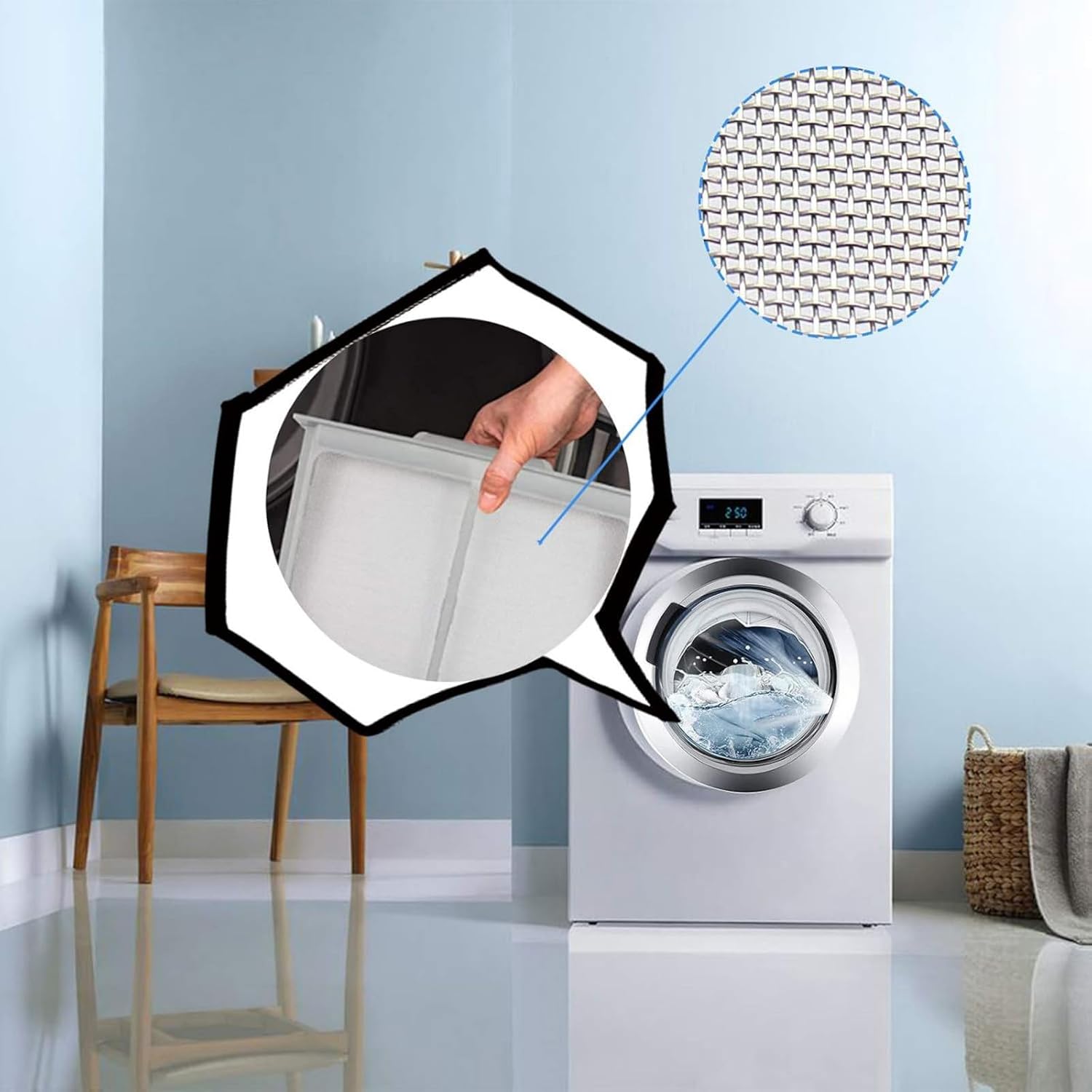 Dryer Lint Screen Filter Replacement for Samsung DV19J: DV19J3000GW/AX DV19J3000GW-AX Dryer Machine