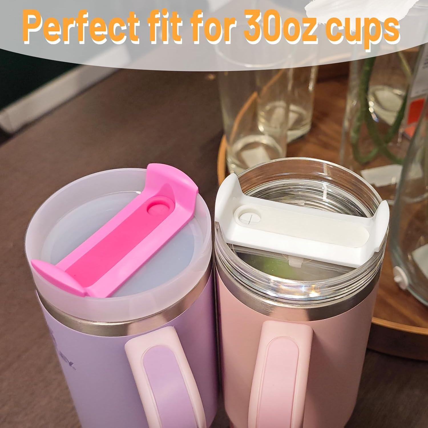 Amazon.com | 2 Pack 30 oz Tumbler Lid Replacement Fit for Stanley Cup,  Replacement Lids Fit for Stanley Travel Tumbler, Spill Proof Tumbler Covers  for Stanley Cup Accessories (Hot Pink): Tumblers &