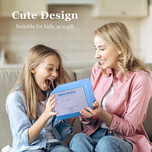 Miniatura 7 de Difusor de aceite esencial de aromaterapia para habitación humidificador de aire de aroma colorido de 16.9 fl oz con modo de niebla fría ajustable,