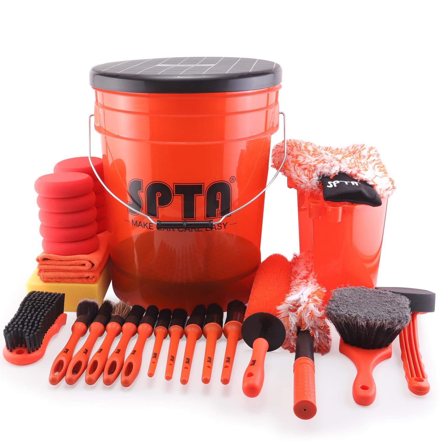 SPTA 32Pcs Car Wash Bucket Set