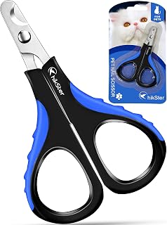 Hikster Cat Nail Clippers Stainless Steel Sharp Upgraded Cats Claw Clippers for Small Animals, Safe and Secure Coupe Griffe Chat for Guinea Pigs, Birds, Puppies, Ferrets, Hamsters, & Rabbits
