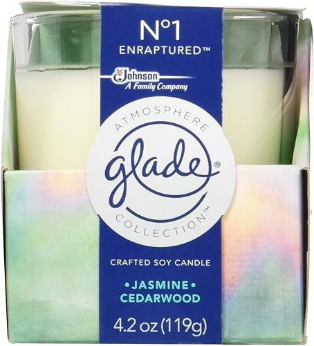 Glade Vela de soja artesanal, ambientador, colección Atmosphere, No 1 Enraptured, 4.2 onzas