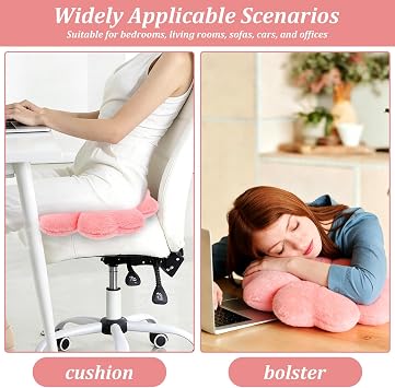 2Pcs Flower Pillows, 34cm Flower Shaped Throw Pillows Daisy Plush Pillow Soft and Fluffy Decorative Bed Pillow Daisy Floor Seat Cushion for Bed Sofa Couch Office Chair Car Foot Cushion