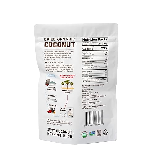 Miniatura 59 de Mavuno Harvest Paquete variado de frutas secas orgánicas, mango seco, papaya, piña, plátano, yaca y mezcla tropical, saludable, vegano, sin azúcar