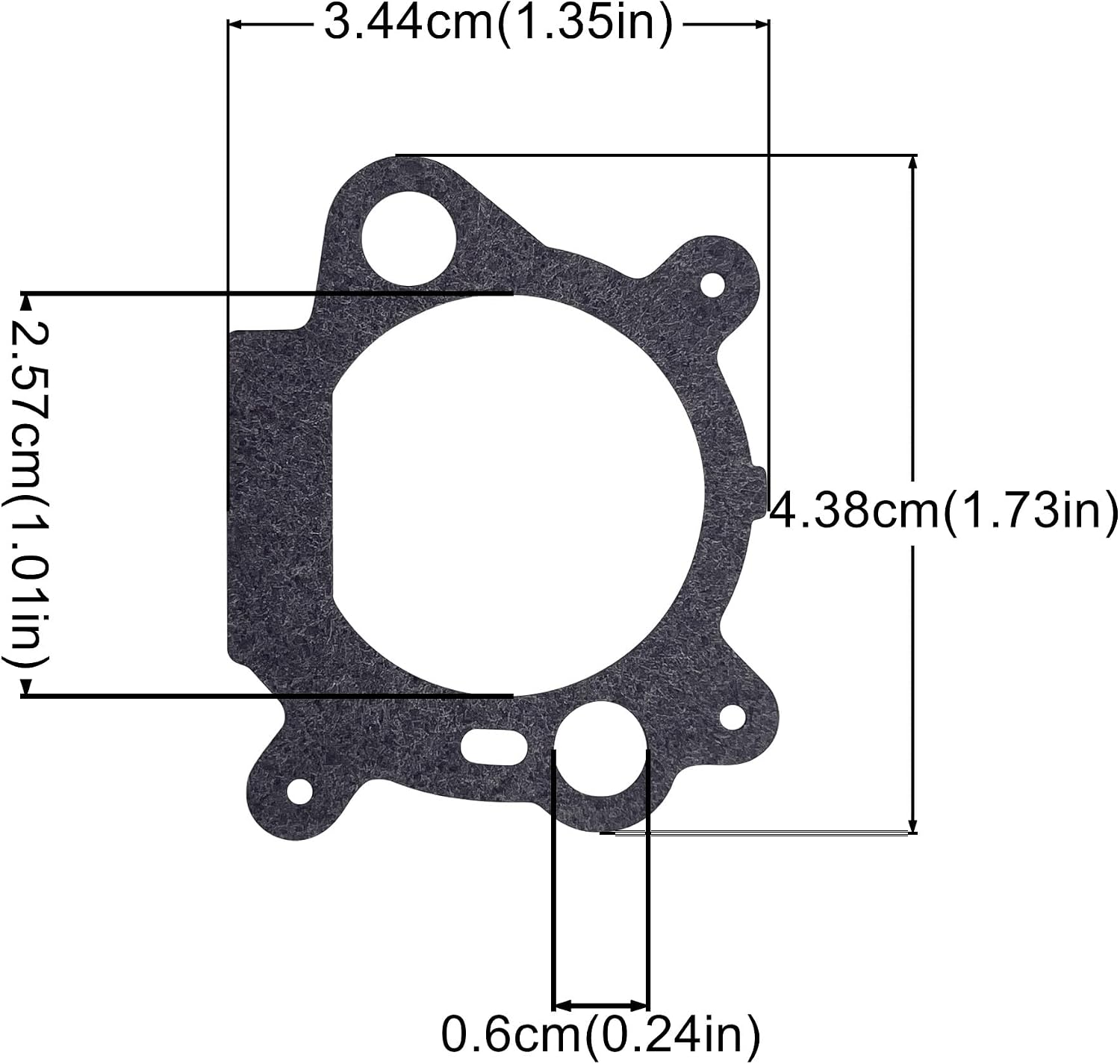 795629 Carburetor Air Cleaner Gasket Fit for Biggs and Stratton Engine 272653S 272653 Craftsman Toro Lawn Mower