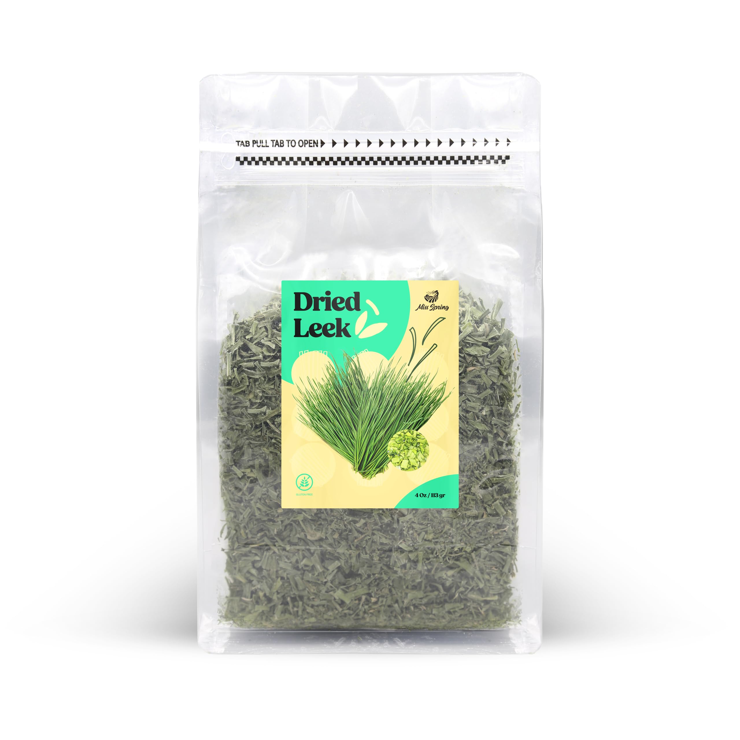 Miss Spring Dried Leek Leaves 4 Oz (113 g)
