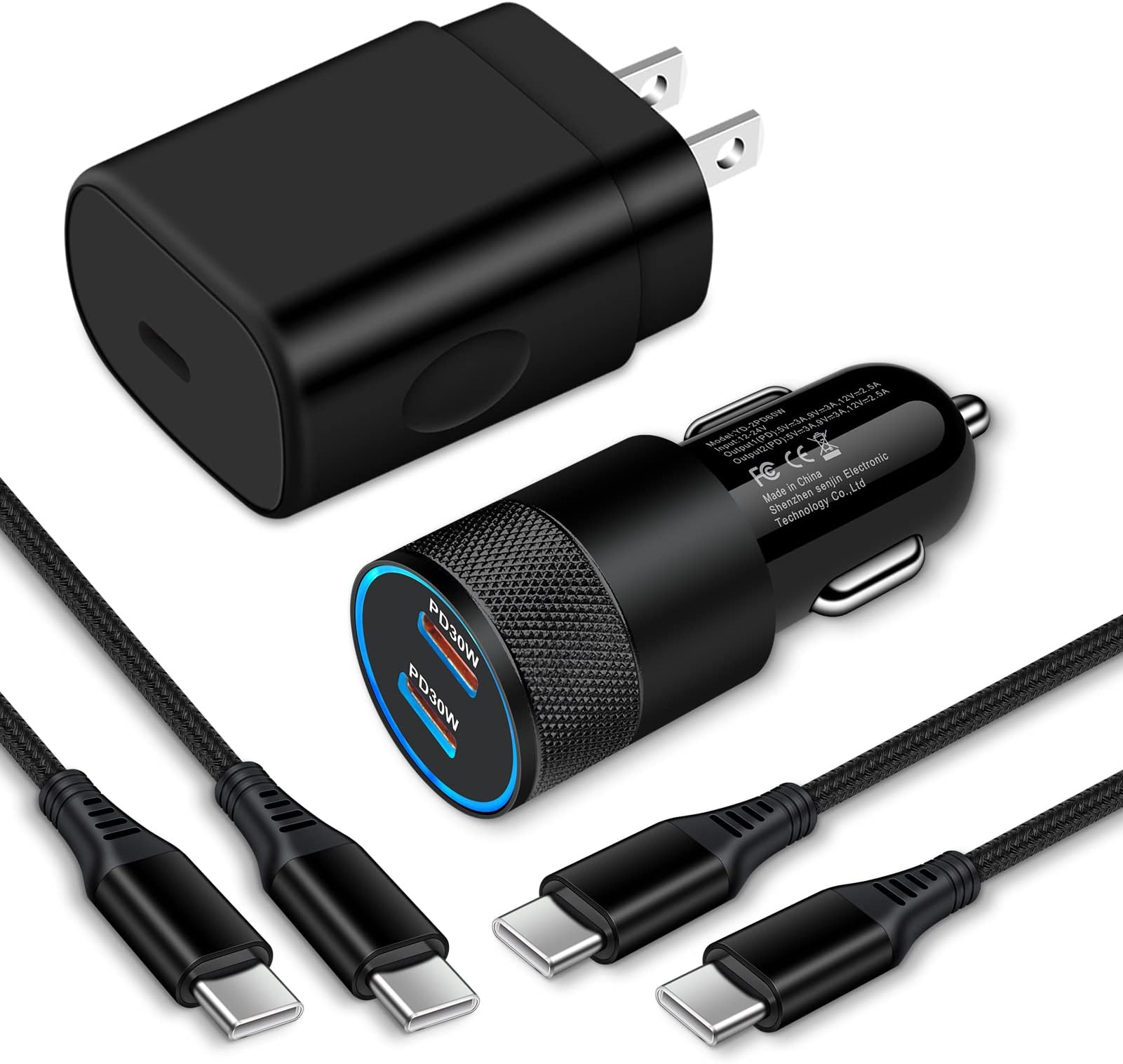 Samsung Super Fast Charger Type C Kit Android Phone Charger Fast Charging for iPhone