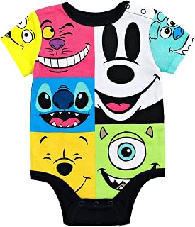 Disney D100 Mickey Mouse Finding Nemo Genie Simba Winnie The Pooh Bodysuit Newborn to Infant