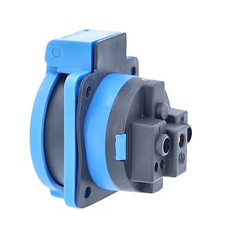 as - Schwabe Contact Protection Recessed Junction Box with Cover IP 54, 230 V, Blue, 45085