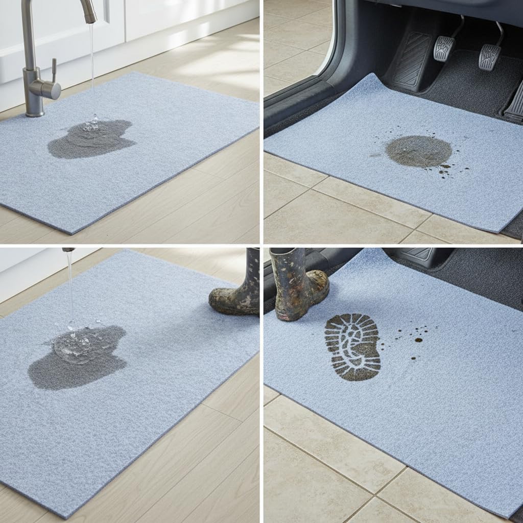 Tapis Sol jetable Absorbant, Noir 50x120cm