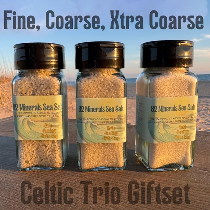 82 Minerals Sal Gris Marina Premium 4oz Trio Fina Gruesa Extra Gruesa miniatura 4
