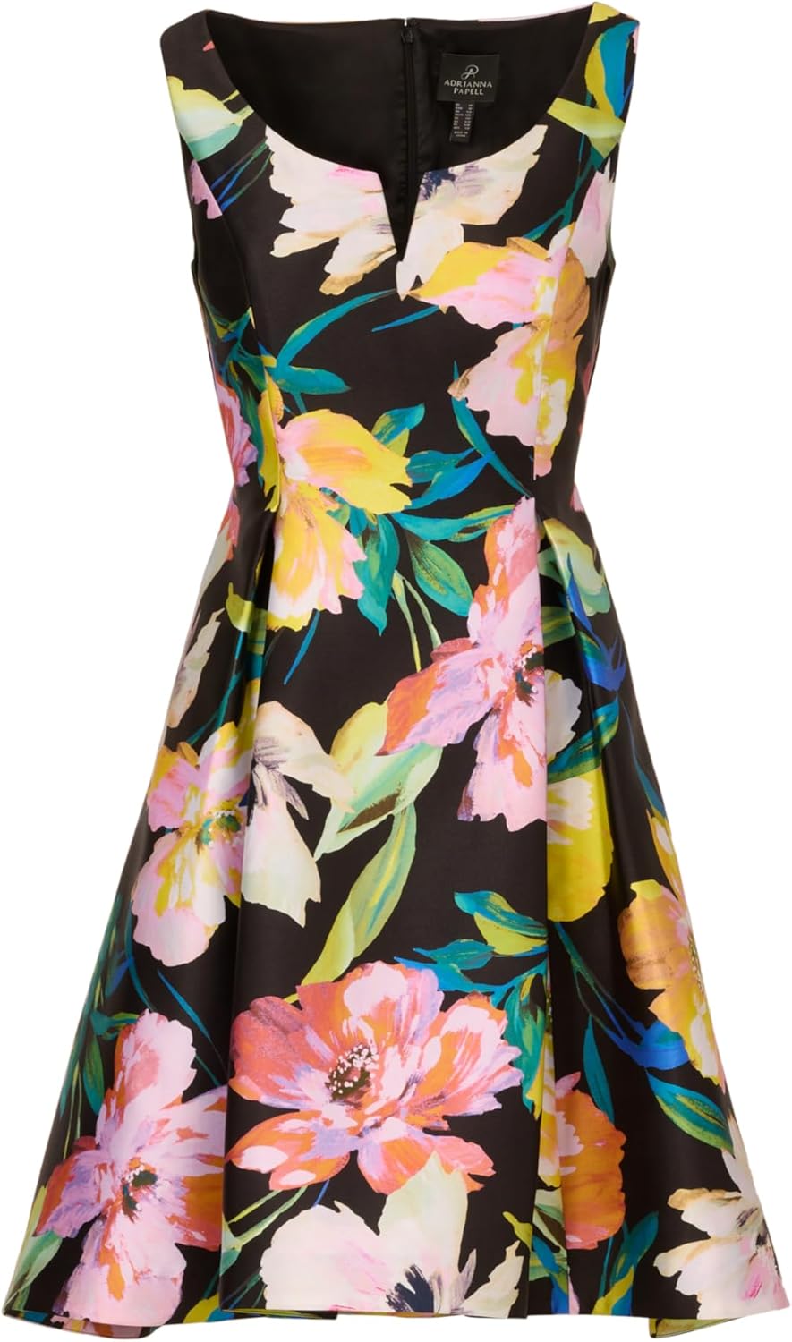 Adrianna Papell Womens Printed Mikado Short Dress - Image 5